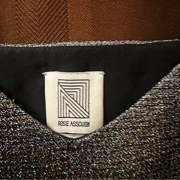 Rosie Assoulin Silver Metallic V-Neck Sleeveless Crop Top size small - Picture 5 of 7